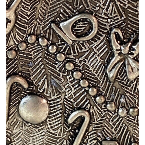 Christmas Tree Nut Dish Antique International Silver Company - Picture 3 of 5